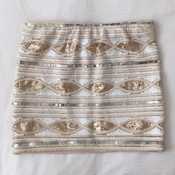 english rose Dresses & Skirts - English Rose Sequin Mini Skirt size Small EUC